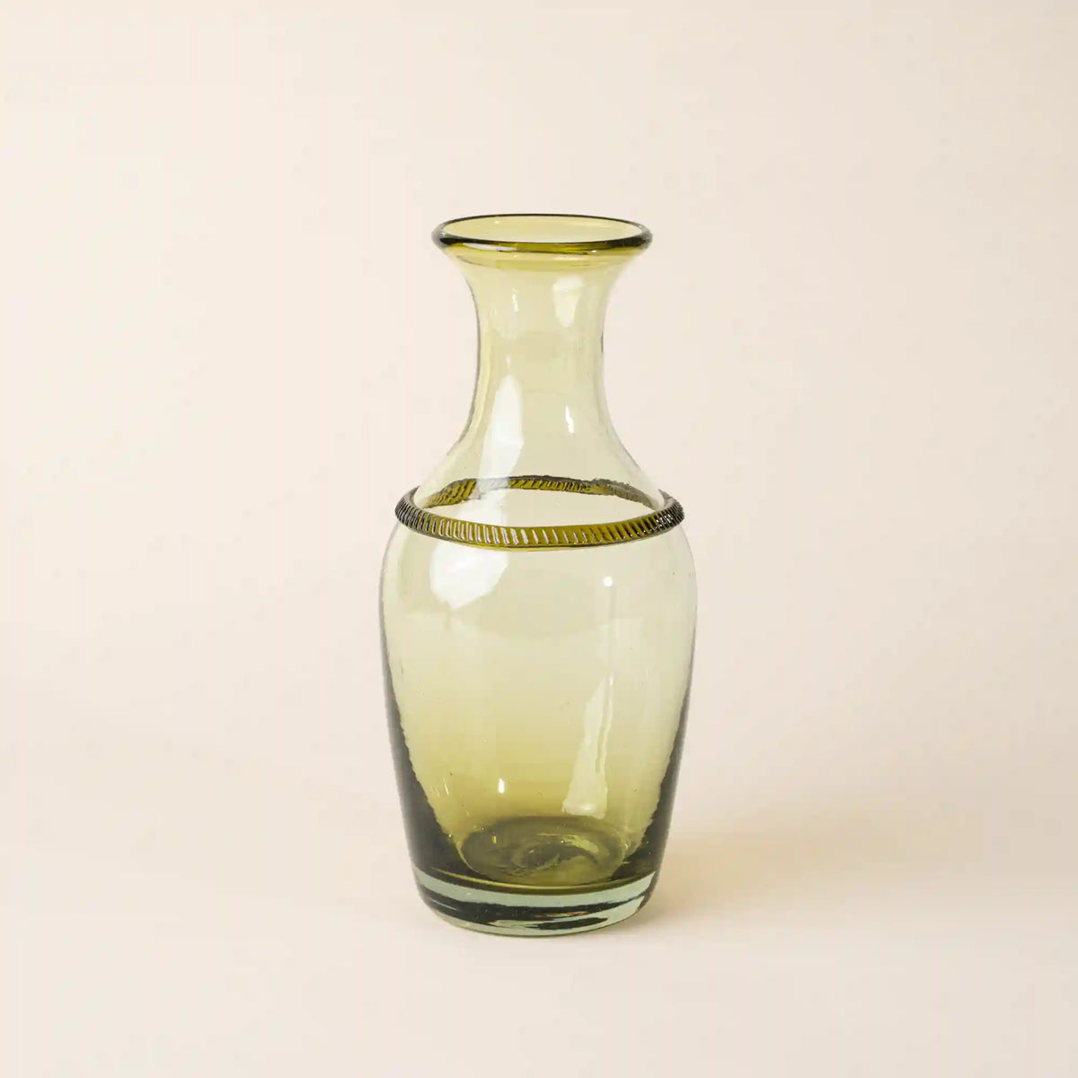 Banded Glass Bottle Vase Main image