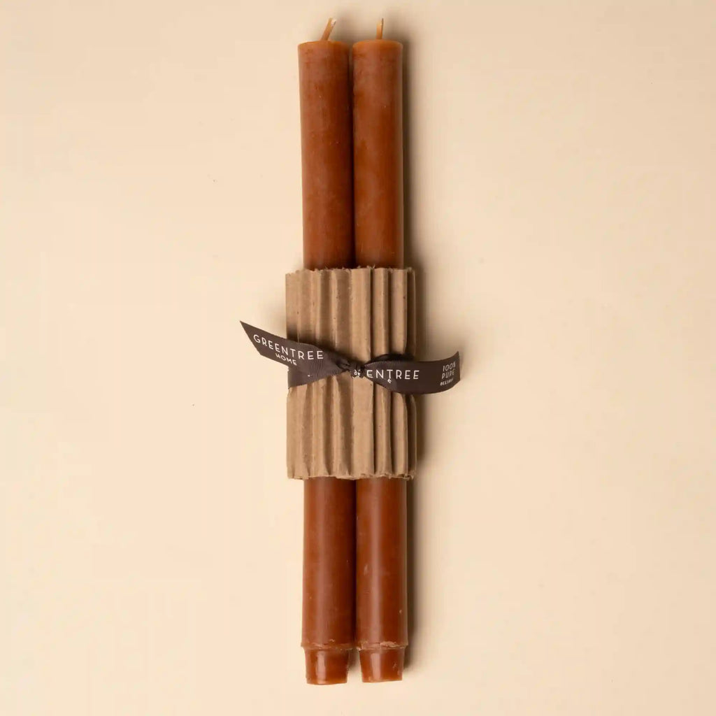 Beeswax Church Tapers, Set of 2