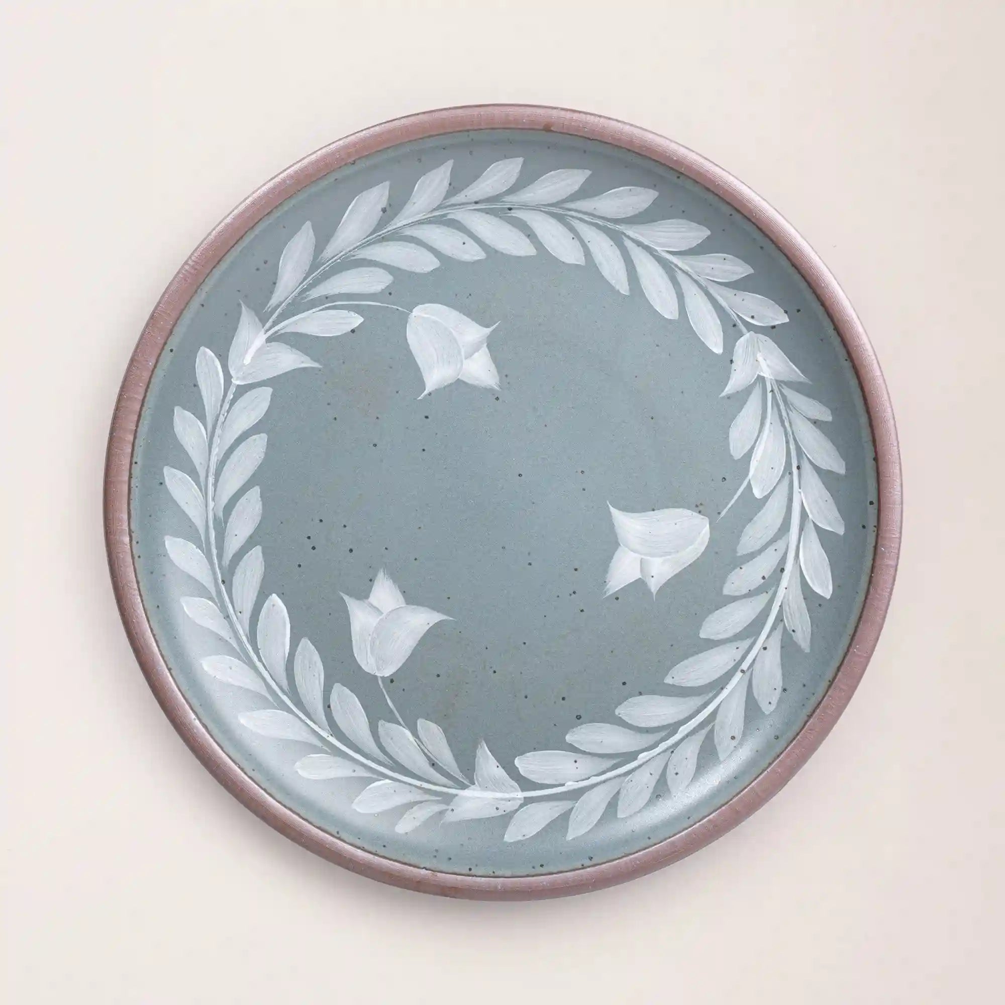 Hand Painted Serving Platter, Tulip Crown Secondary image