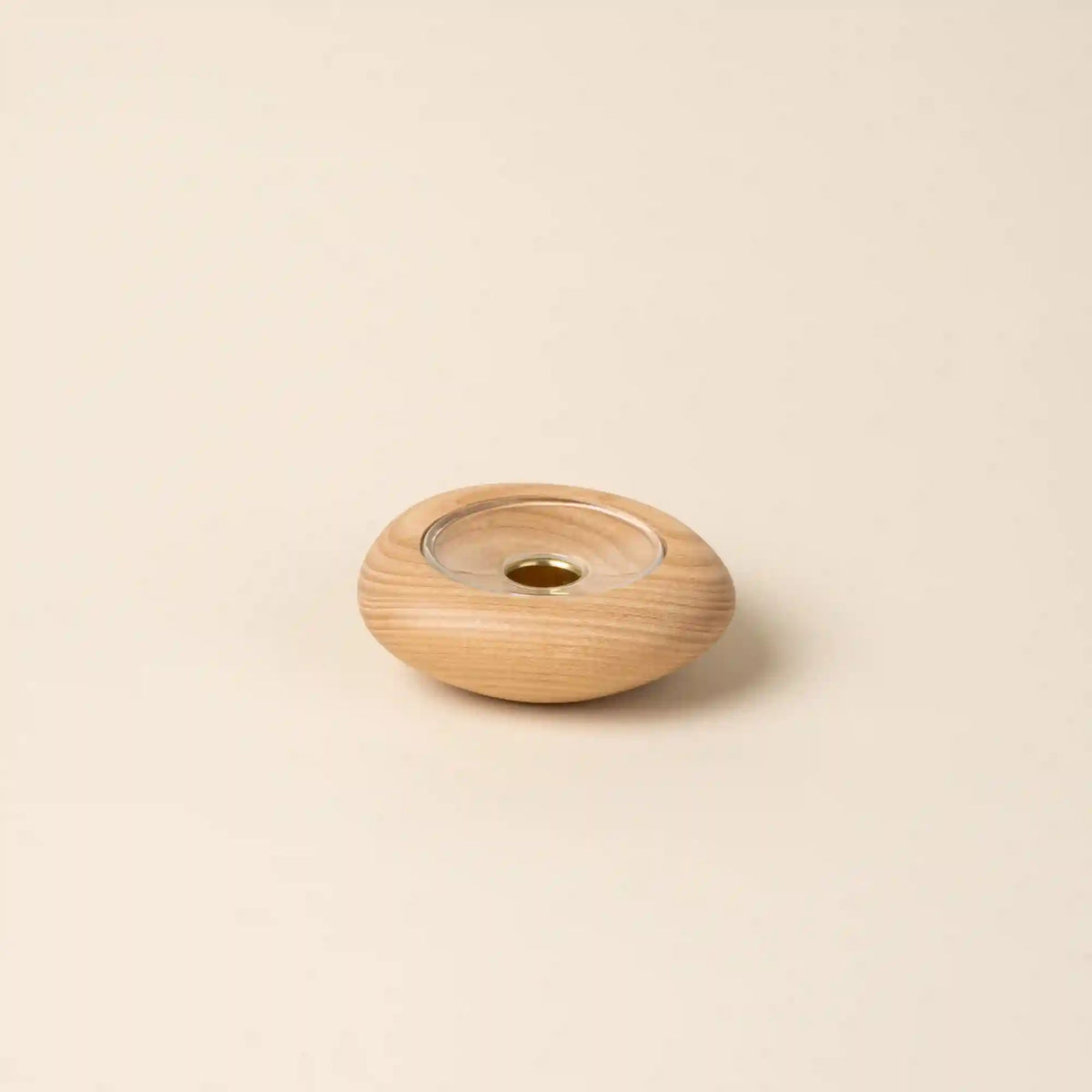 Sculptural Wood Taper Holder Main image