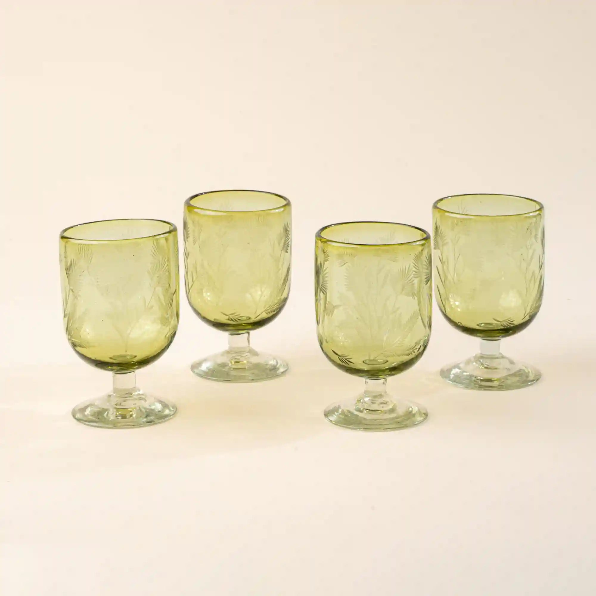 Etched Thistle Wine Glass, Set of 4 Secondary image