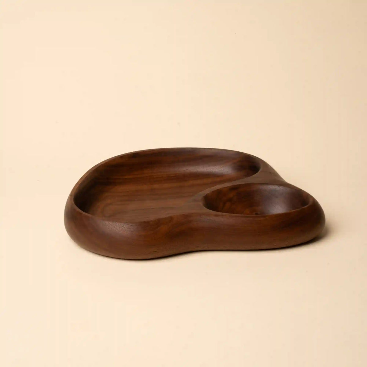 Sculptural Wood Double Tray Main image