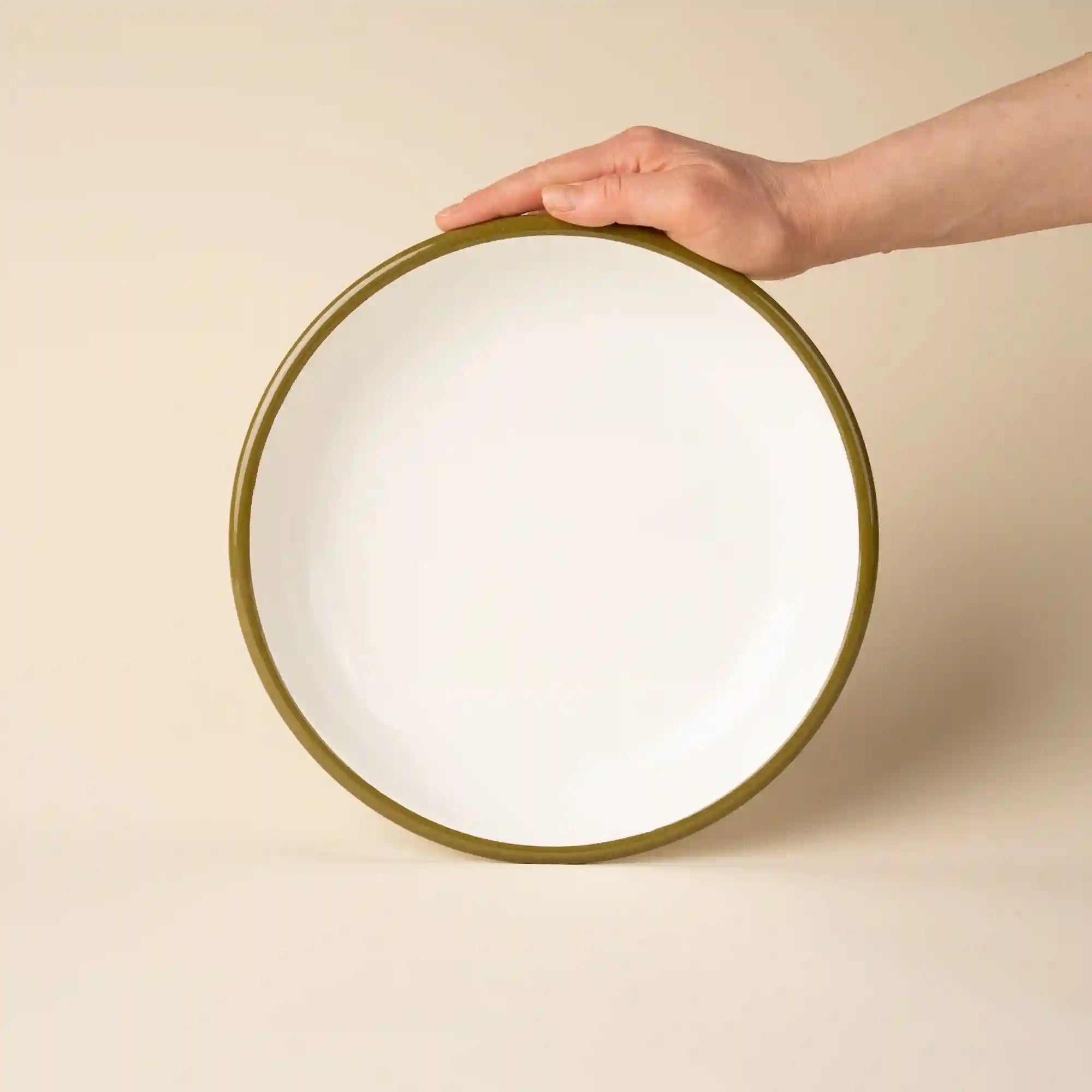 Solid Enamel Dinner Plate Secondary image