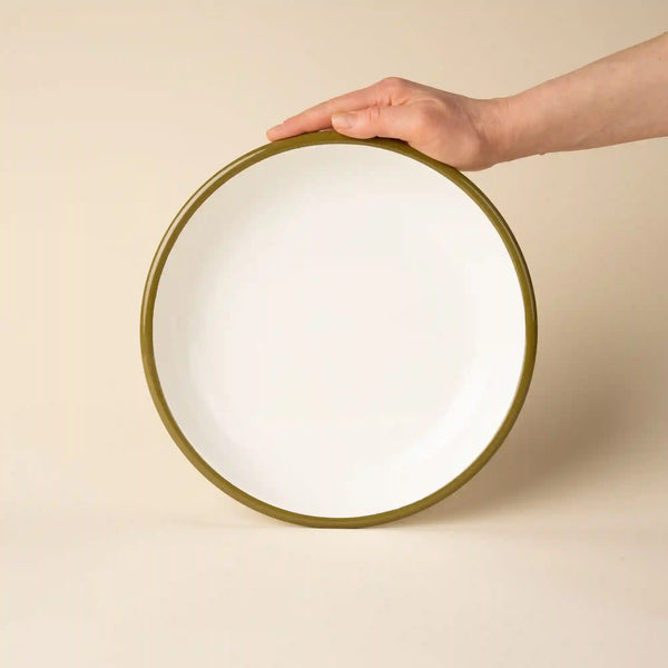 Solid Enamel Dinner Plate