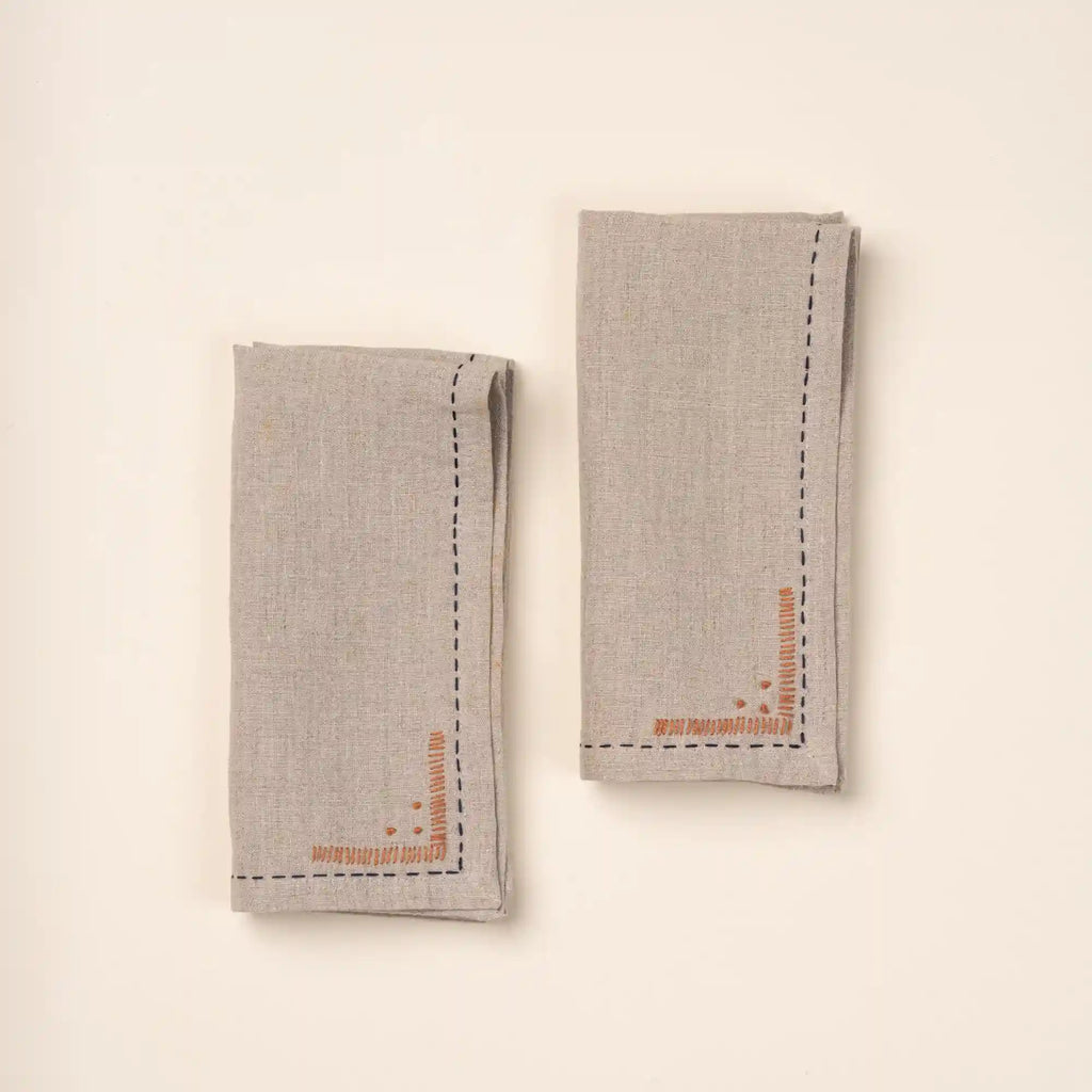 Stitched Napkins, Set of 2