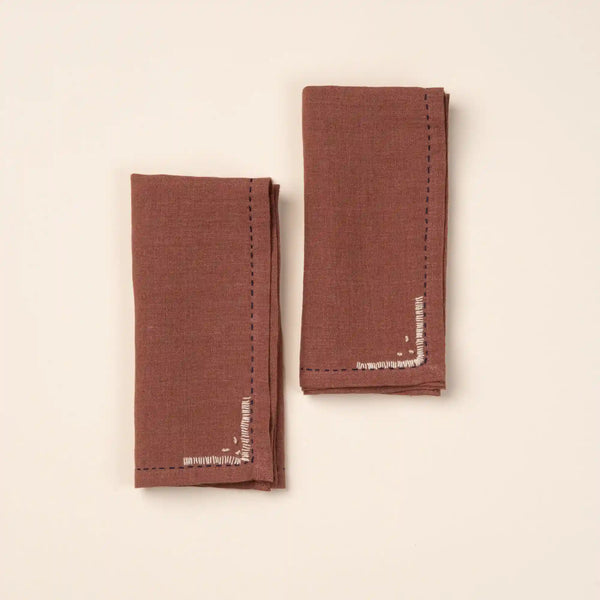 Stitched Napkins, Set of 2