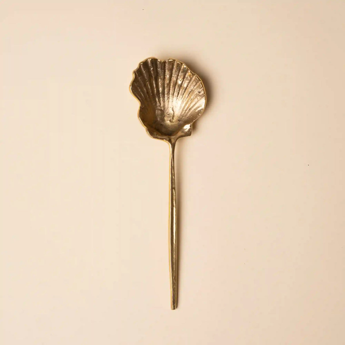 Brass Shell Serving Spoon