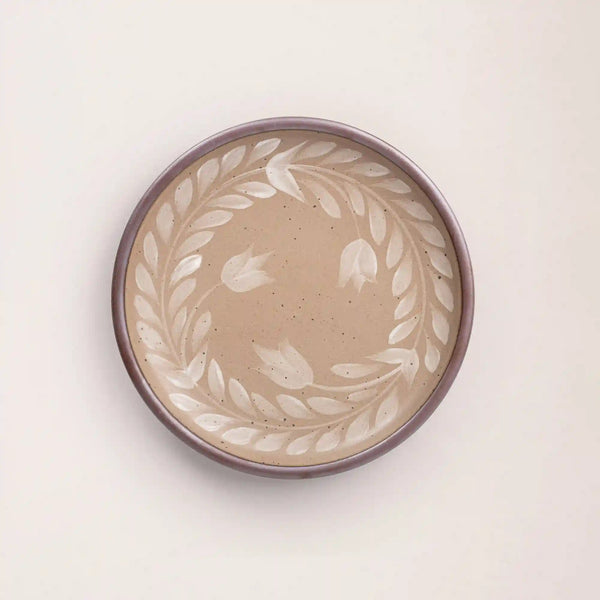 Hand Painted Dinner Plate, Tulip Crown