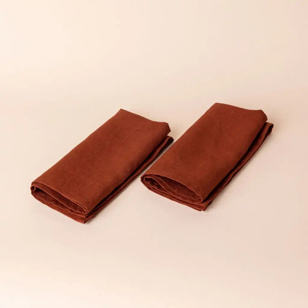 Solid Linen Napkins, Pair Main image