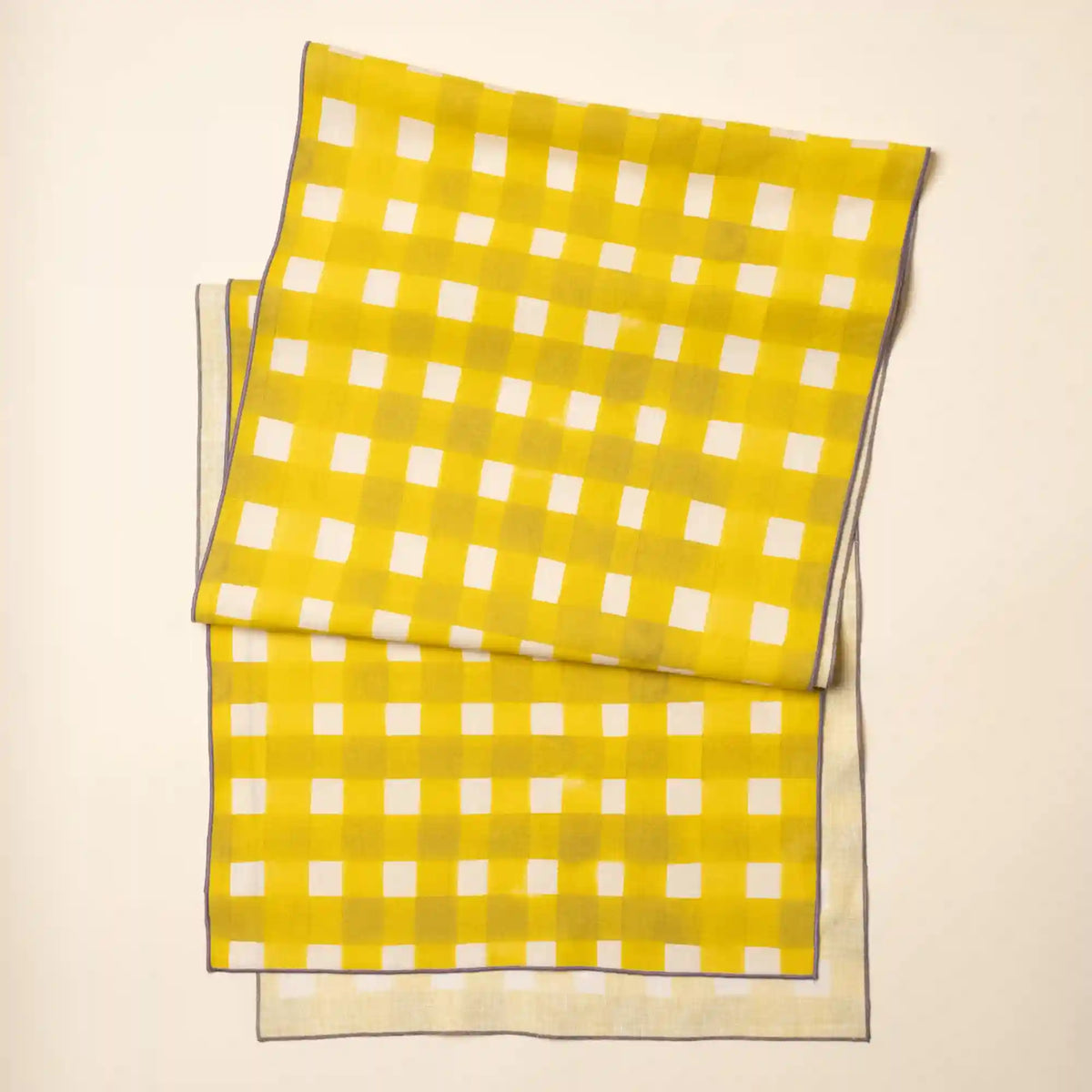 Crosshatch Linen Table Runner Main image