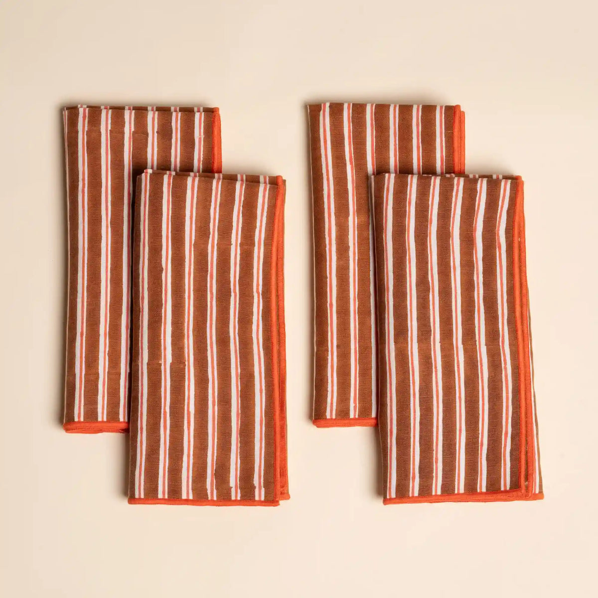 Striped Linen Napkin, Set of 4 Main image