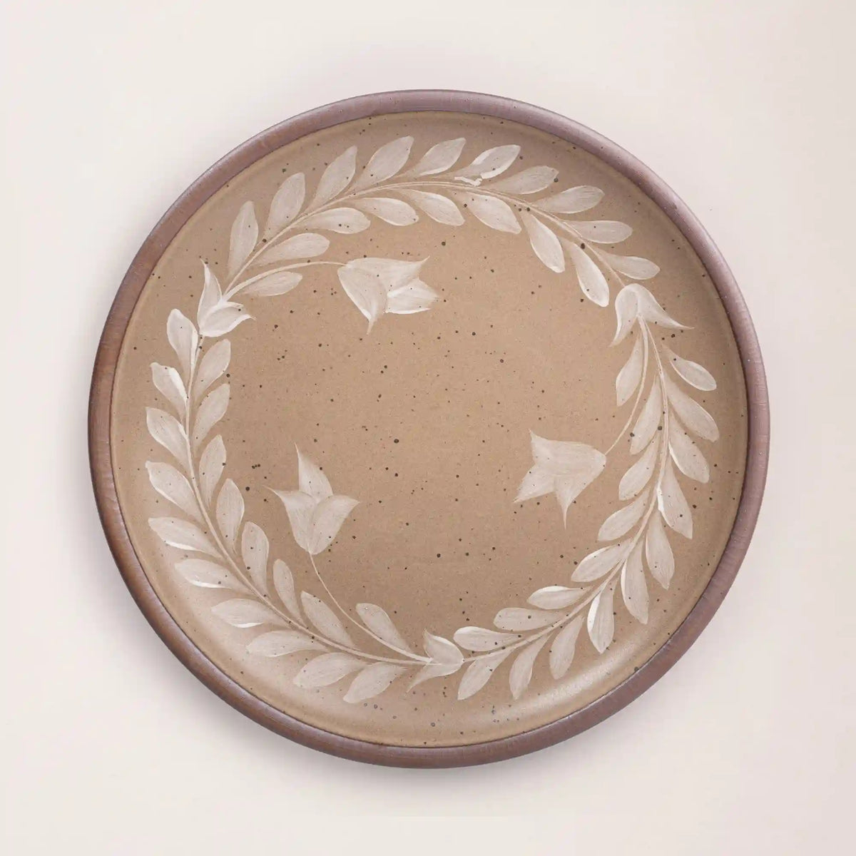 Hand Painted Serving Platter, Tulip Crown Main image