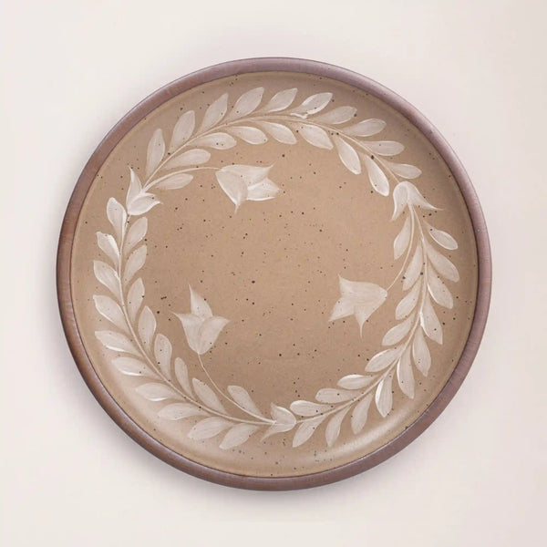 Hand Painted Serving Platter, Tulip Crown