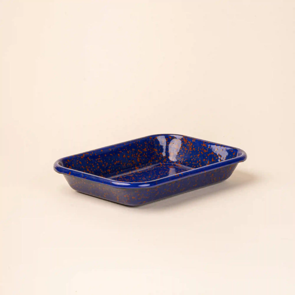 Splattered Enamel Baking Dish