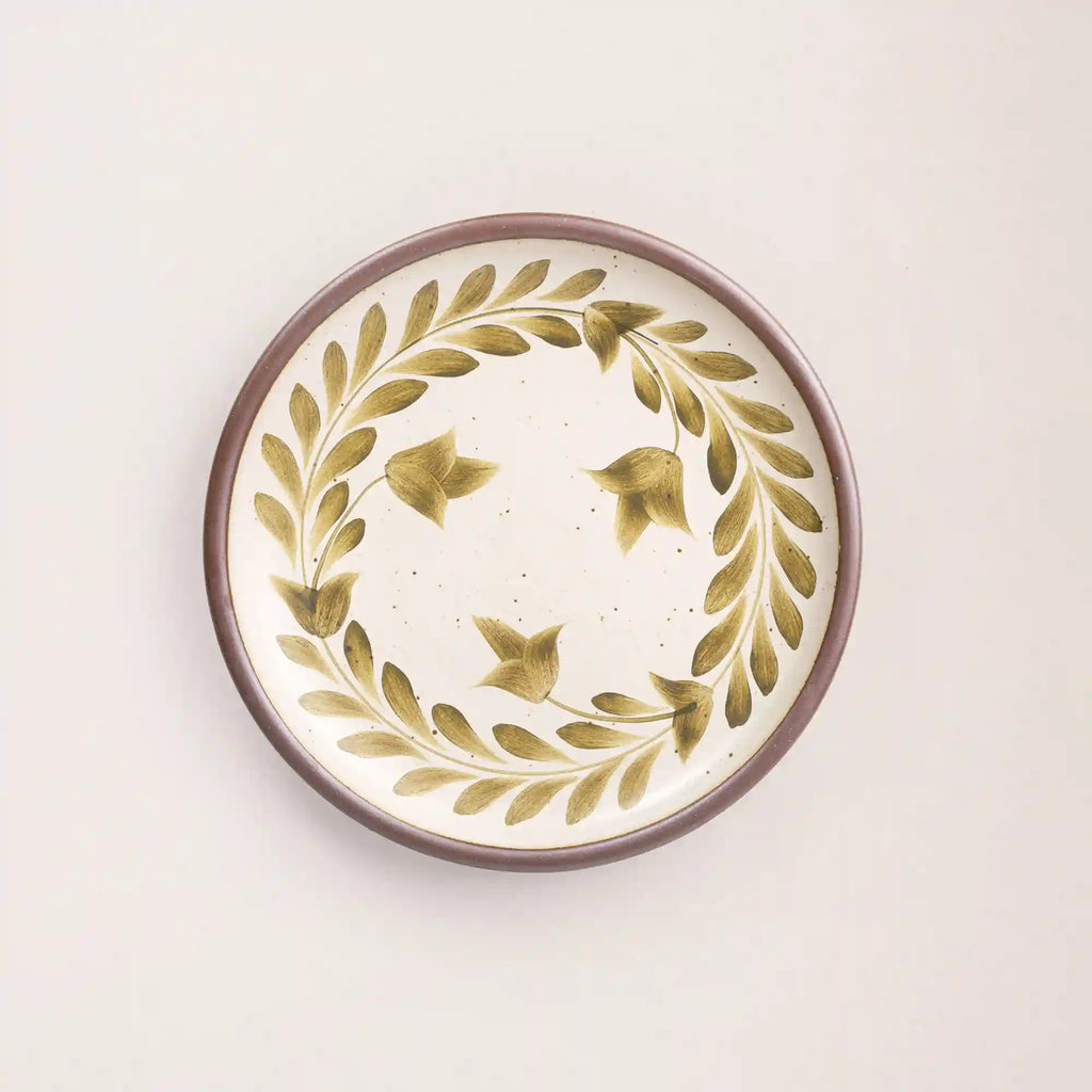 Hand Painted Dinner Plate, Tulip Crown