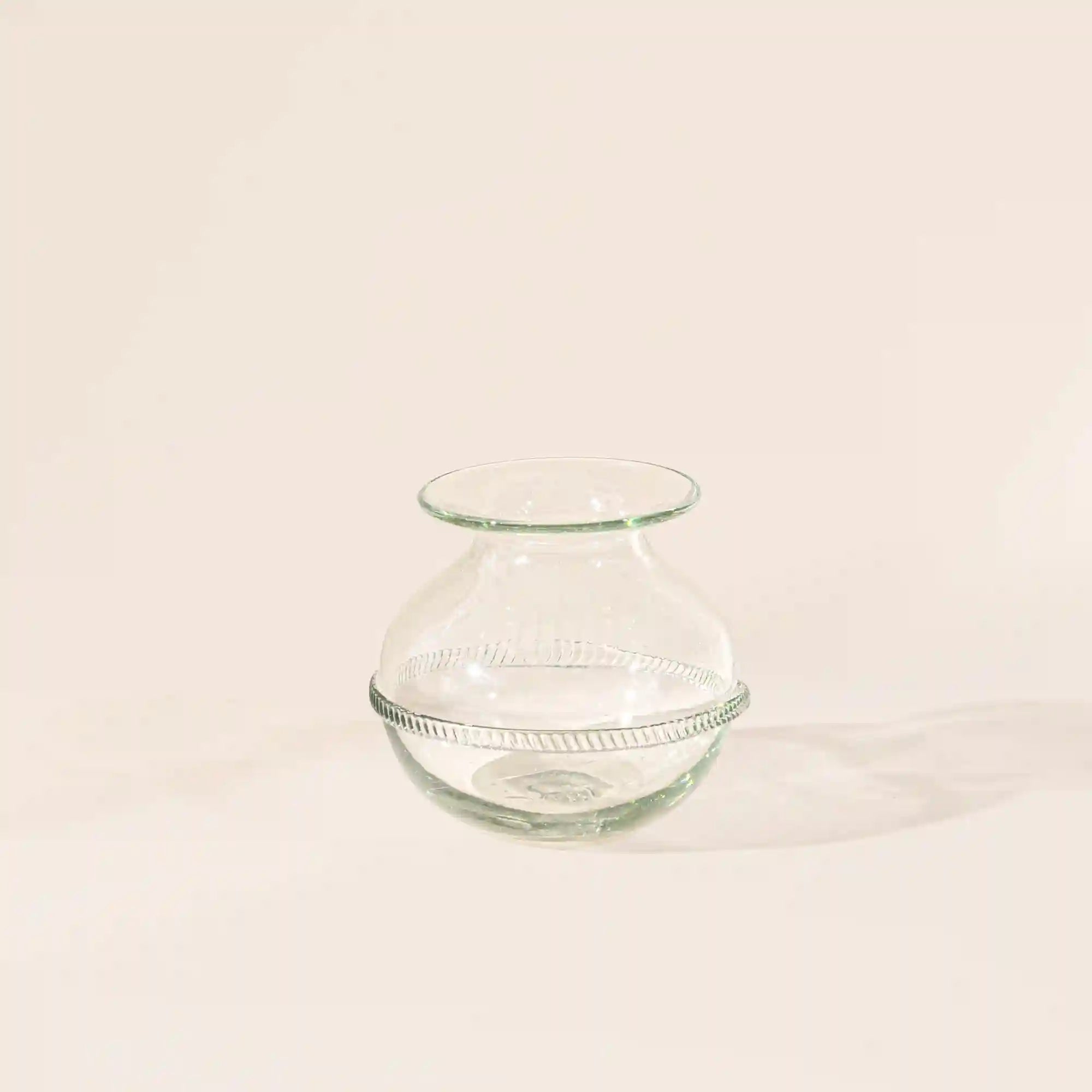 Banded Glass Round Vase Secondary image