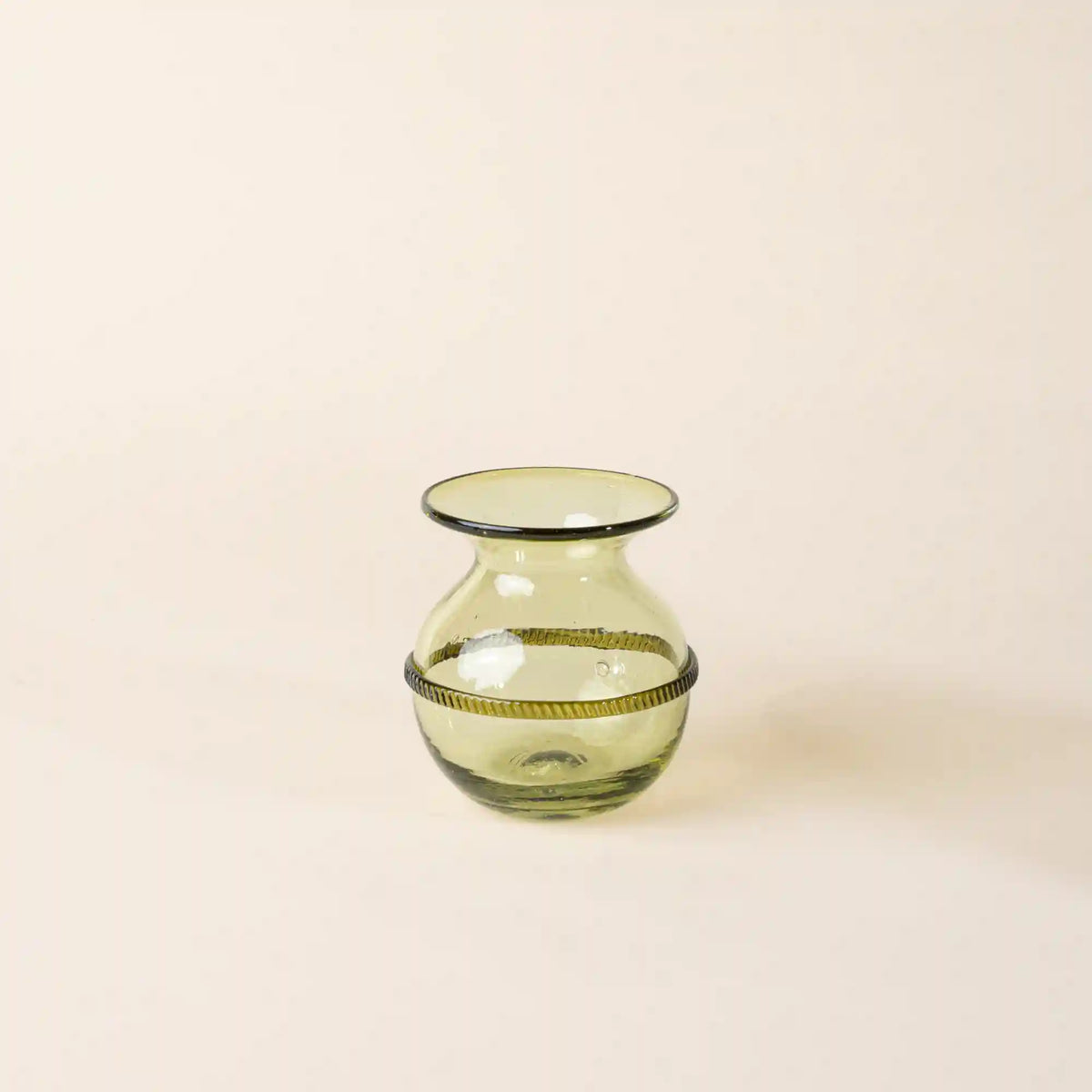 Banded Glass Round Vase Main image