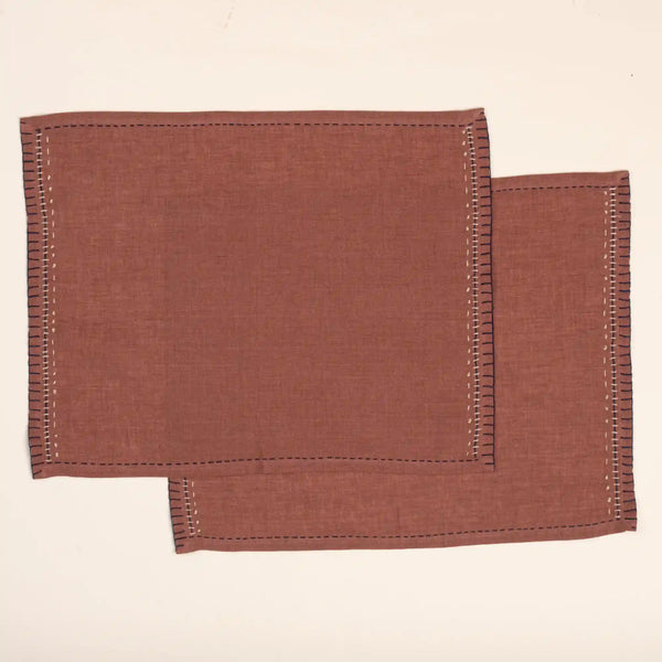 Stitched Placemats, Set of 2