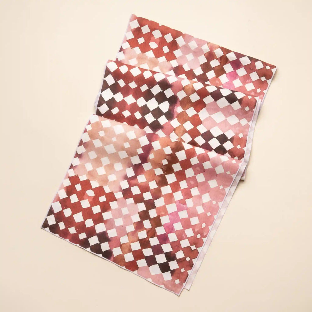 Watercolor Diamonds Runner