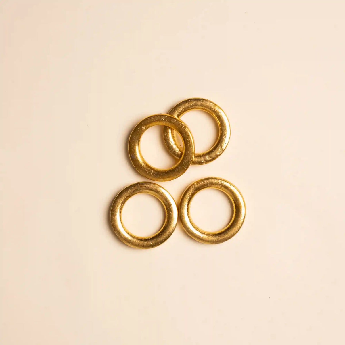 Brass Circlet Napkin Rings, Set of 4 Main image
