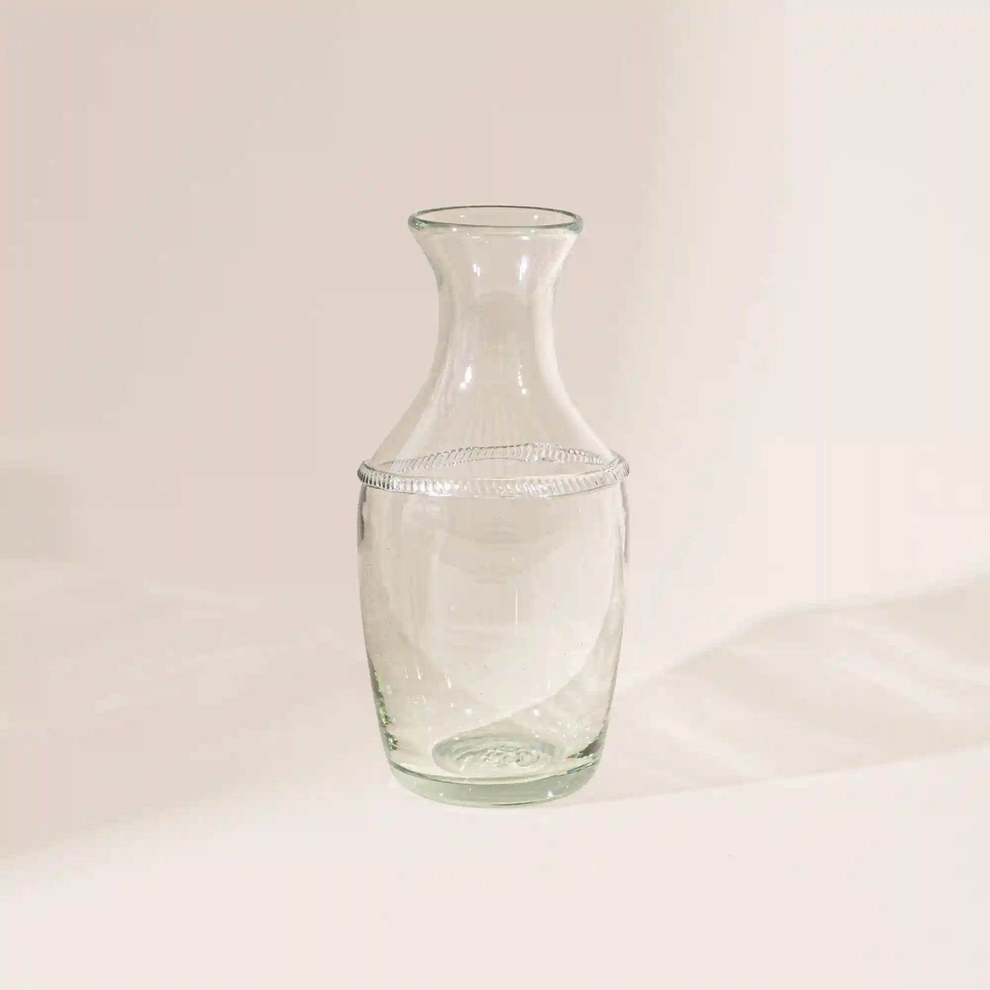 Banded Glass Bottle Vase Secondary image